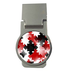 Black And Red Multi Direction Money Clips (round)  by Vaneshart