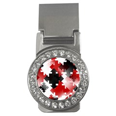 Black And Red Multi Direction Money Clips (cz)  by Vaneshart