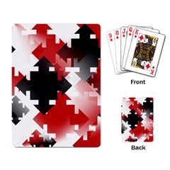 Black And Red Multi Direction Playing Cards Single Design (rectangle) by Vaneshart