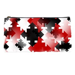 Black And Red Multi Direction Pencil Cases by Vaneshart