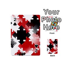 Black And Red Multi Direction Playing Cards 54 Designs (mini) by Vaneshart