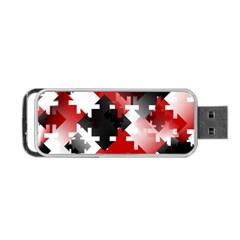 Black And Red Multi Direction Portable Usb Flash (two Sides) by Vaneshart