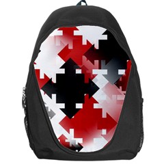 Black And Red Multi Direction Backpack Bag by Vaneshart