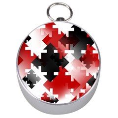 Black And Red Multi Direction Silver Compasses by Vaneshart