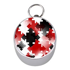 Black And Red Multi Direction Mini Silver Compasses by Vaneshart