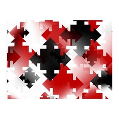 Black And Red Multi Direction Double Sided Flano Blanket (mini)  by Vaneshart