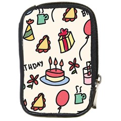 Kids Birthday Compact Camera Leather Case by Vaneshart