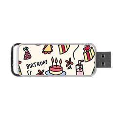 Kids Birthday Portable Usb Flash (two Sides) by Vaneshart