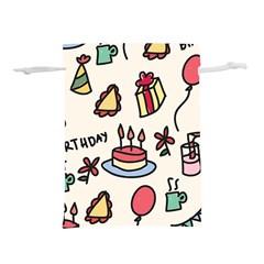 Kids Birthday Lightweight Drawstring Pouch (l)