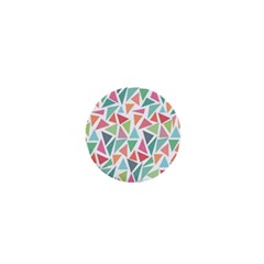 Colorful Triangle Vector Pattern 1  Mini Magnets by Vaneshart