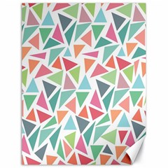 Colorful Triangle Vector Pattern Canvas 18  X 24  by Vaneshart