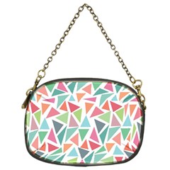 Colorful Triangle Vector Pattern Chain Purse (two Sides) by Vaneshart