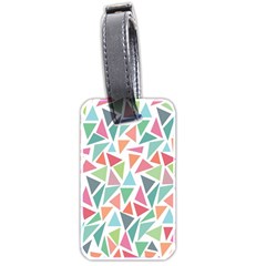 Colorful Triangle Vector Pattern Luggage Tag (two Sides) by Vaneshart