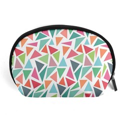 Colorful Triangle Vector Pattern Accessory Pouch (large) by Vaneshart