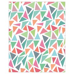 Colorful Triangle Vector Pattern Drawstring Bag (small) by Vaneshart