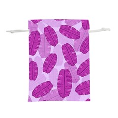 Exotic Tropical Leafs Watercolor Pattern Lightweight Drawstring Pouch (s) by Vaneshart