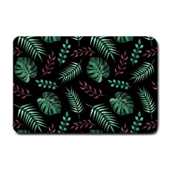 Tropical Leaves Pattern Small Doormat  by Vaneshart