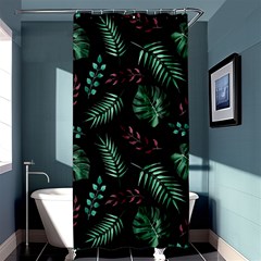 Tropical Leaves Pattern Shower Curtain 36  X 72  (stall)  by Vaneshart