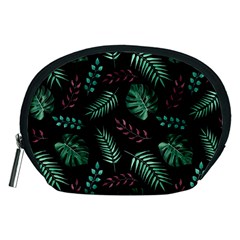 Tropical Leaves Pattern Accessory Pouch (medium) by Vaneshart