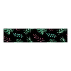 Tropical Leaves Pattern Velvet Scrunchie by Vaneshart