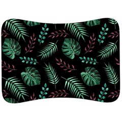 Tropical Leaves Pattern Velour Seat Head Rest Cushion by Vaneshart