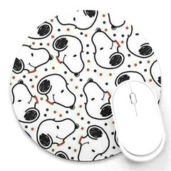 Dog Pattern Round Mousepads by Vaneshart