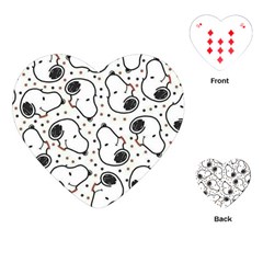 Dog Pattern Playing Cards Single Design (heart) by Vaneshart