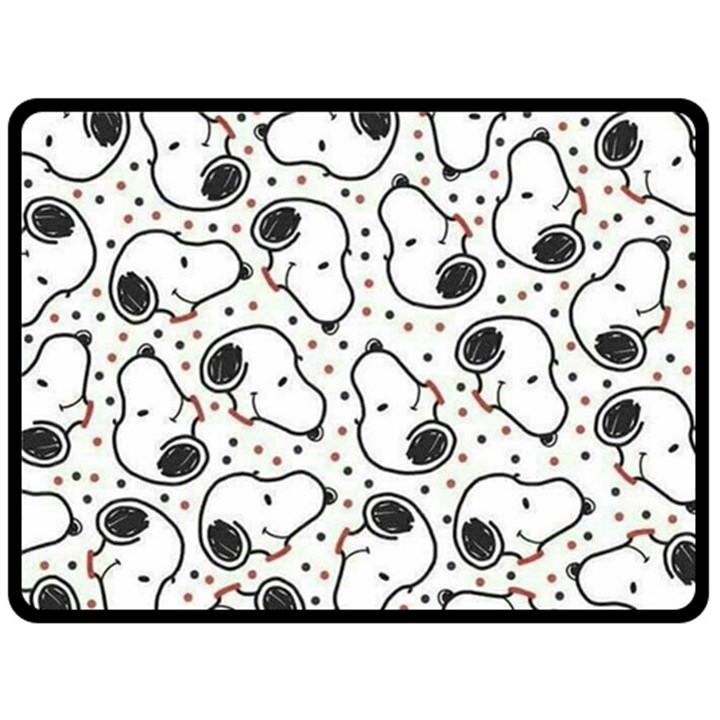 Dog Pattern Fleece Blanket (Large) 