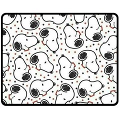 Dog Pattern Double Sided Fleece Blanket (medium)  by Vaneshart