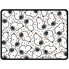 Dog Pattern Double Sided Fleece Blanket (large)  by Vaneshart