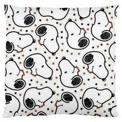 Dog Pattern Large Flano Cushion Case (two Sides) by Vaneshart