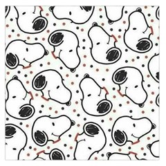 Dog Pattern Large Satin Scarf (square) by Vaneshart