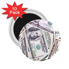 Mixed Dollars 2 25  Magnets (10 Pack)  by Vaneshart