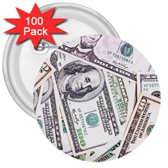 Mixed Dollars 3  Buttons (100 Pack)  by Vaneshart