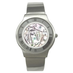 Mixed Dollars Stainless Steel Watch by Vaneshart