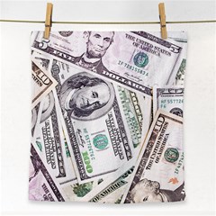 Mixed Dollars Face Towel by Vaneshart