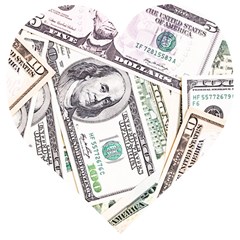 Mixed Dollars Wooden Puzzle Heart