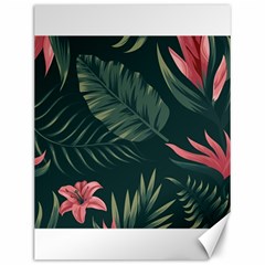 Tropical Flowers Pattern Tekstura Fon Background Pattern Canvas 12  X 16  by Vaneshart