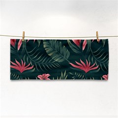 Tropical Flowers Pattern Tekstura Fon Background Pattern Hand Towel by Vaneshart