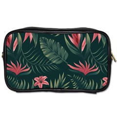 Tropical Flowers Pattern Tekstura Fon Background Pattern Toiletries Bag (one Side) by Vaneshart