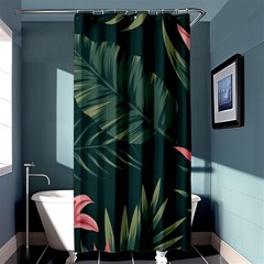 Tropical Flowers Pattern Tekstura Fon Background Pattern Shower Curtain 36  X 72  (stall)  by Vaneshart