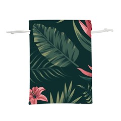 Tropical Flowers Pattern Tekstura Fon Background Pattern Lightweight Drawstring Pouch (s) by Vaneshart