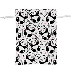 Panda Pattern  Lightweight Drawstring Pouch (xl)