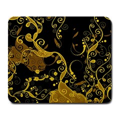 Floral Pattern Background Large Mousepads by Vaneshart