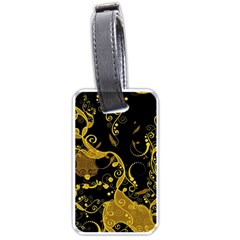 Floral Pattern Background Luggage Tag (one Side) by Vaneshart