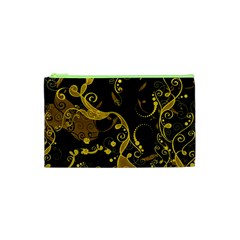 Floral Pattern Background Cosmetic Bag (xs) by Vaneshart