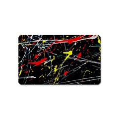 Random Paint Splats Background Magnet (name Card) by Vaneshart