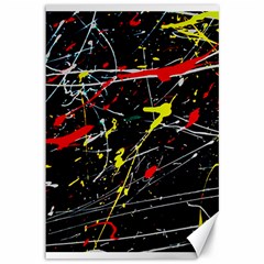 Random Paint Splats Background Canvas 12  X 18  by Vaneshart