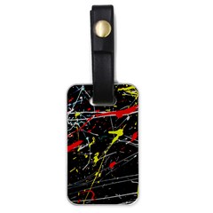 Random Paint Splats Background Luggage Tag (one Side) by Vaneshart