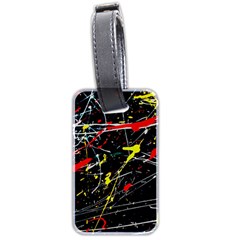 Random Paint Splats Background Luggage Tag (two Sides) by Vaneshart